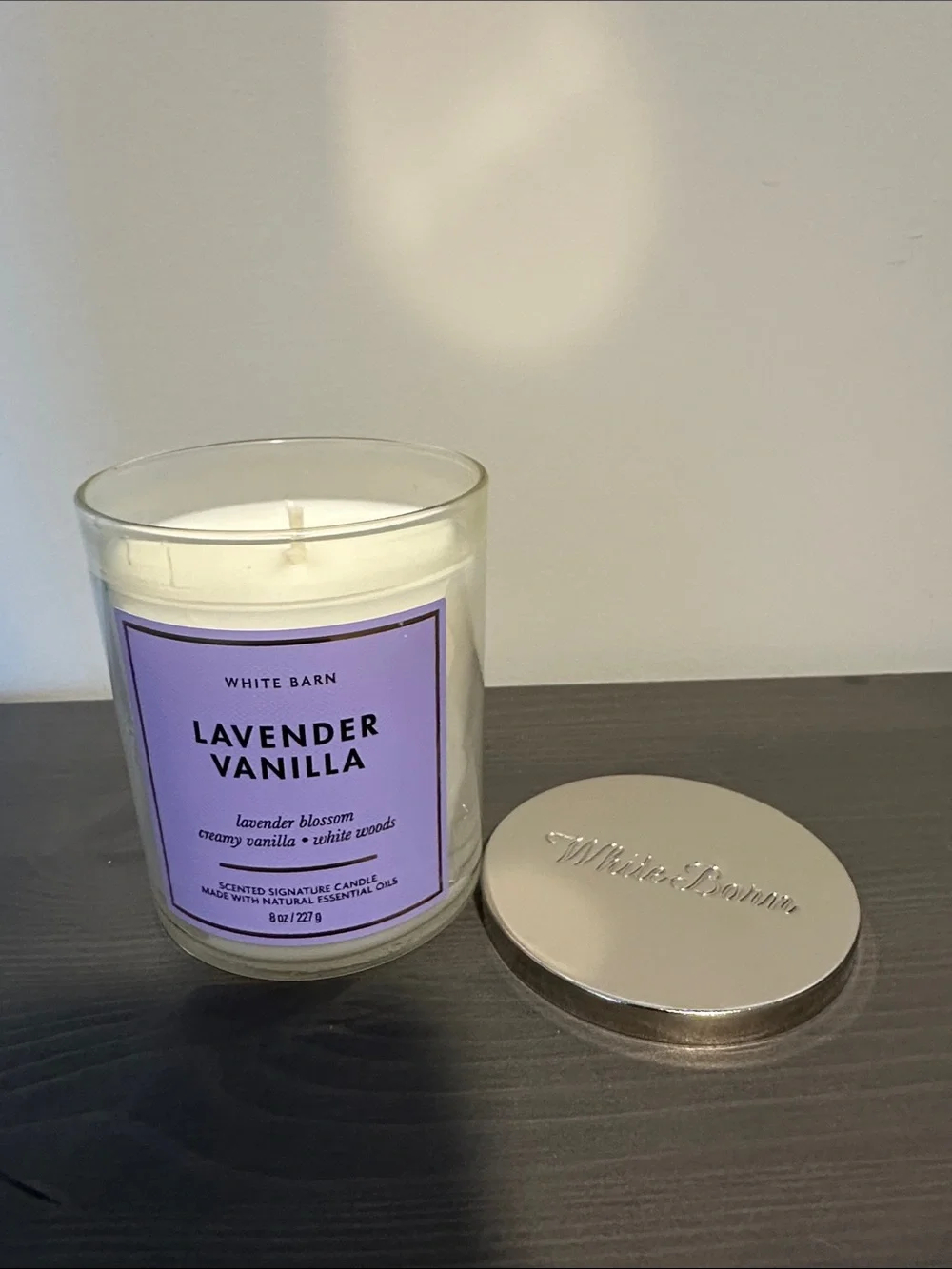 White Barn Lavender Vanilla Single Wick Candle - Picture 1 of 1